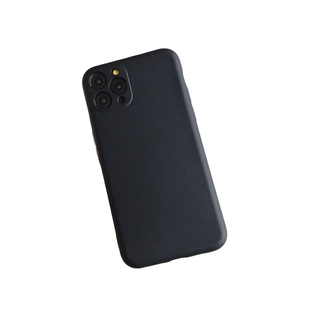 Anymob iPhone Black Liquid Silicone Case Fashion Solid Color Soft Shockproof Back Cover-Mobile Phone Cases-PEROZ Accessories