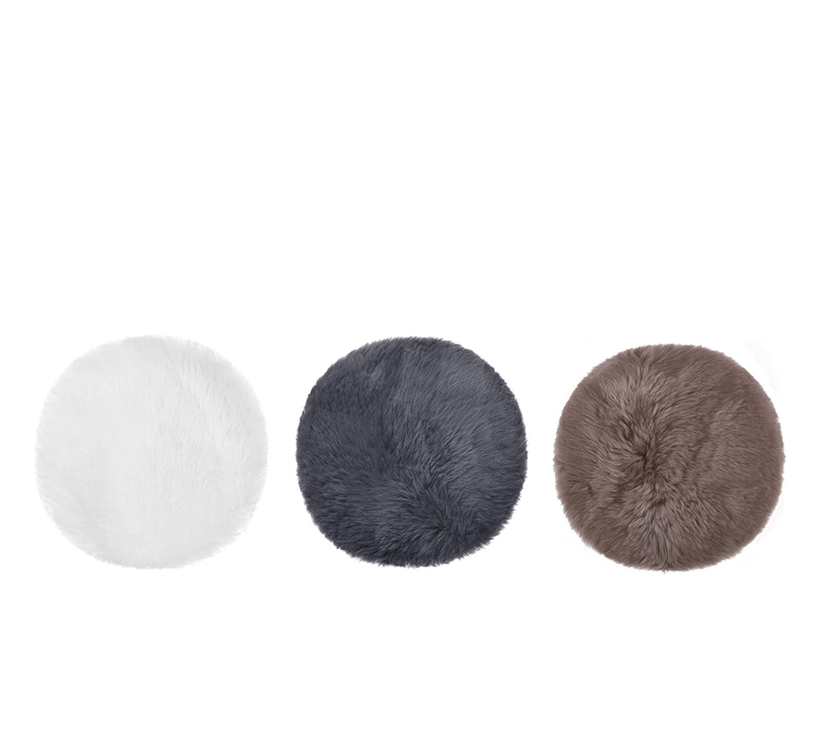 Tarramarra Round Wool Seat Cushion 40cm X 40cm-Cushions-PEROZ Accessories