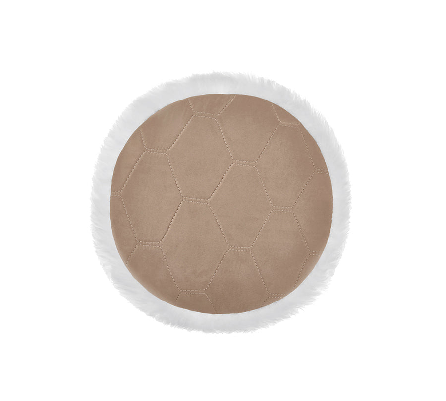 Tarramarra Round Wool Seat Cushion 40cm X 40cm-Cushions-PEROZ Accessories