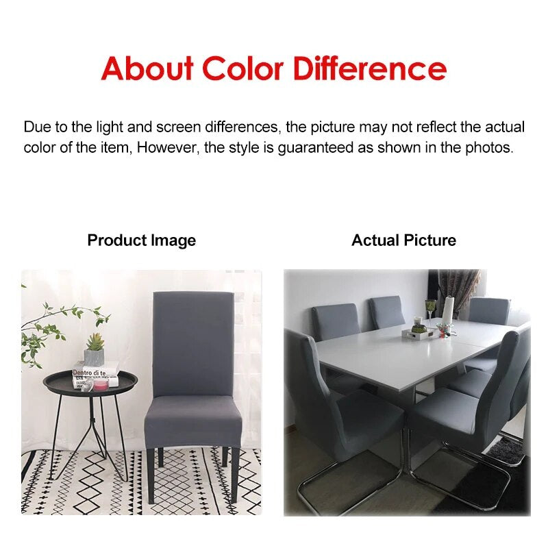 Anyhouz Chair Cover Wine Red with Anti-Dirt and Waterproof Elastic Material for Dining Room Kitchen Wedding Hotel Banquet Restaurant-Chair Cover-PEROZ Accessories