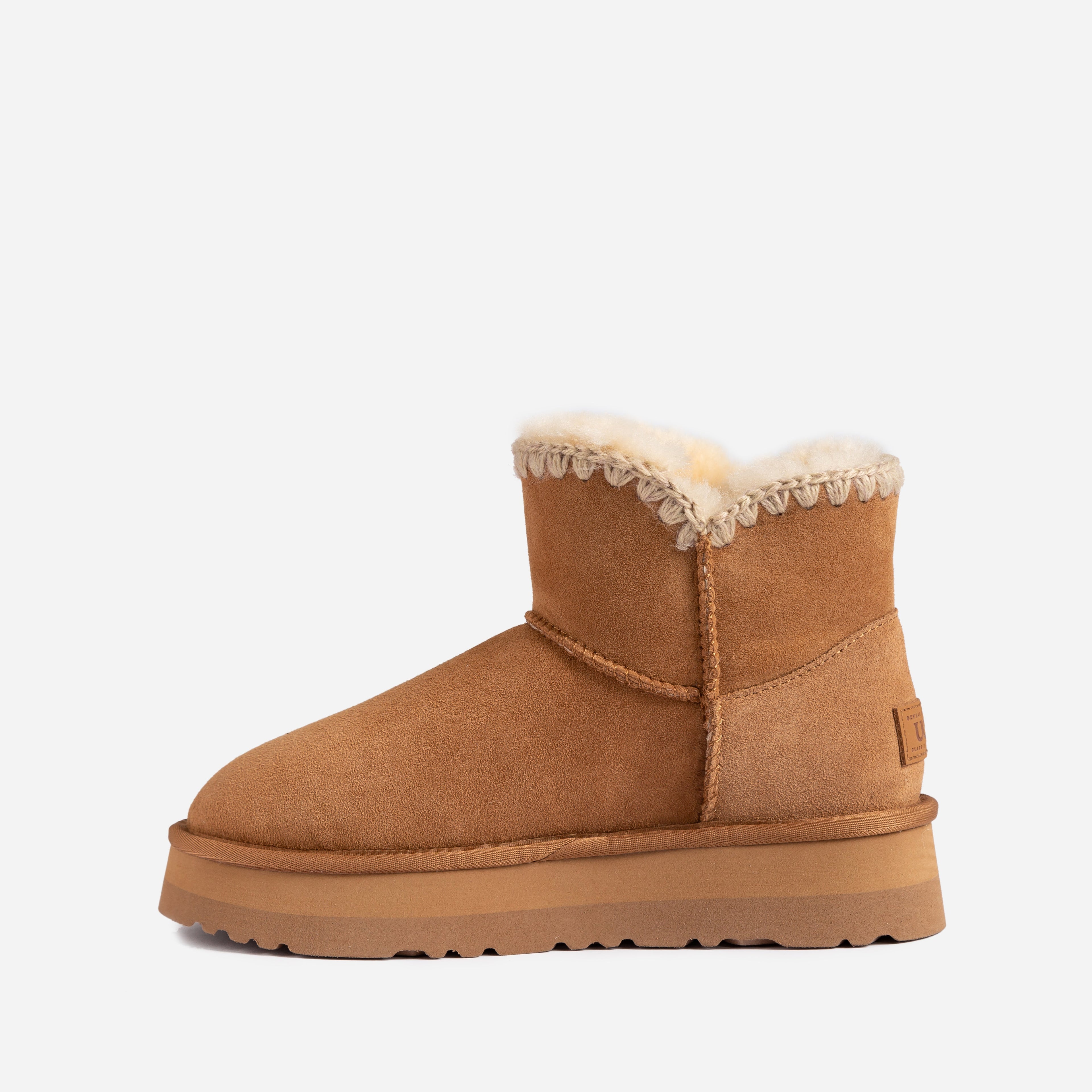 Ugg Eskimo Buckled Platform Mini Boots-Boots-PEROZ Accessories