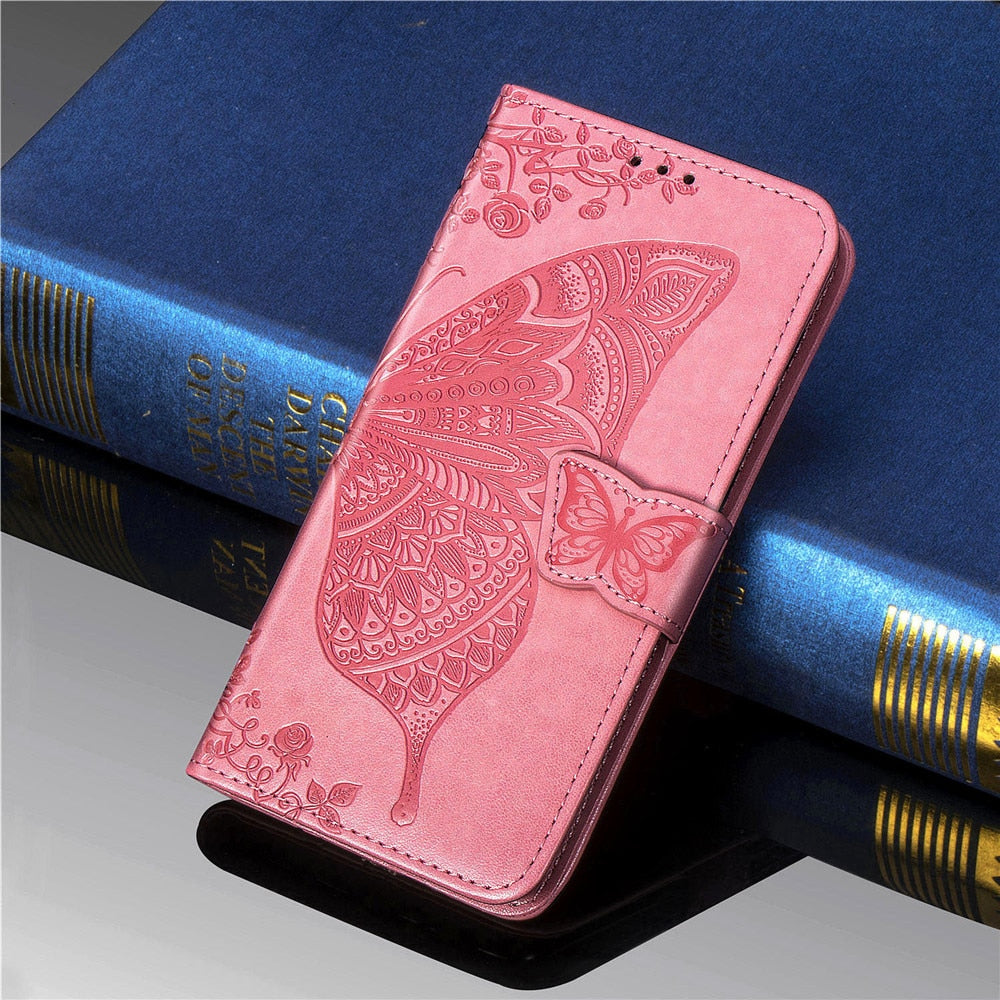 Anymob Huawei Phone Case Red Wallet Leather Flip Wallet Cover-PEROZ Accessories