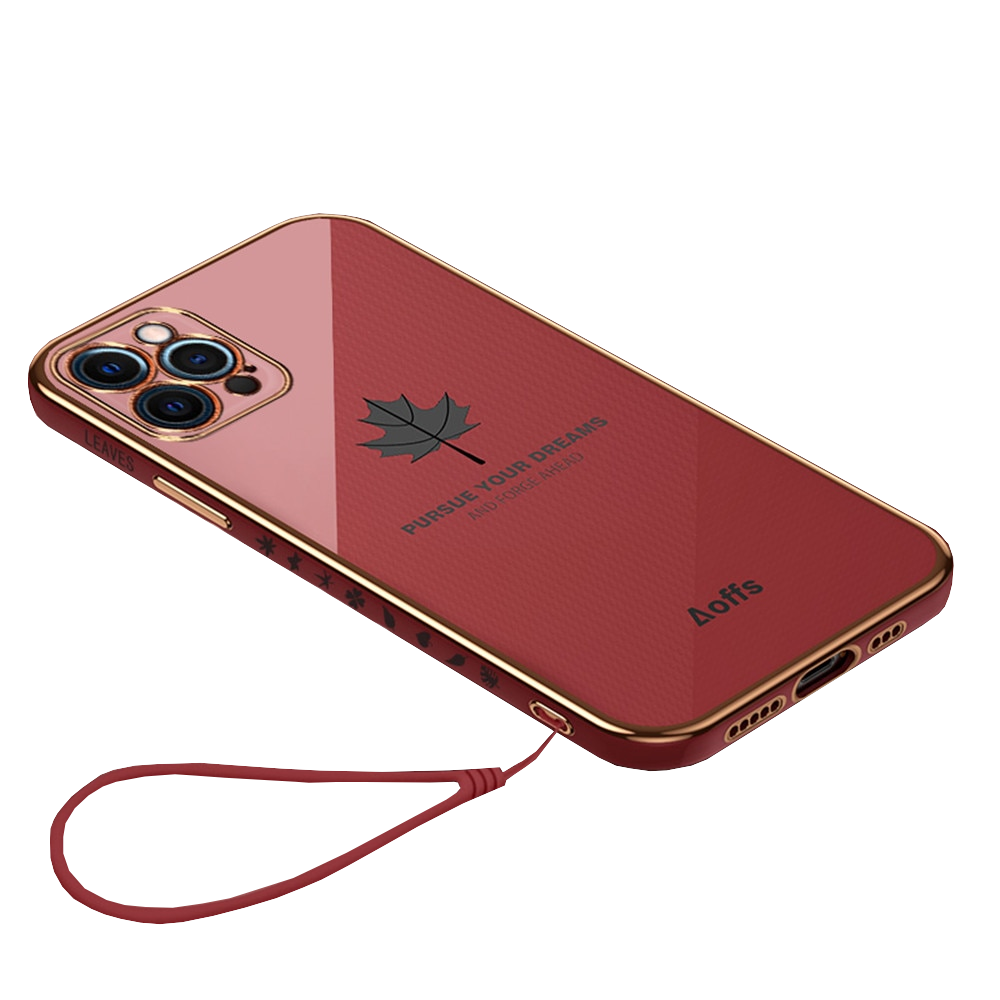 Anymob iPhone Red Electroplated Soft Cover Square Edge Bumper Phone Case-Mobile Phone Cases-PEROZ Accessories
