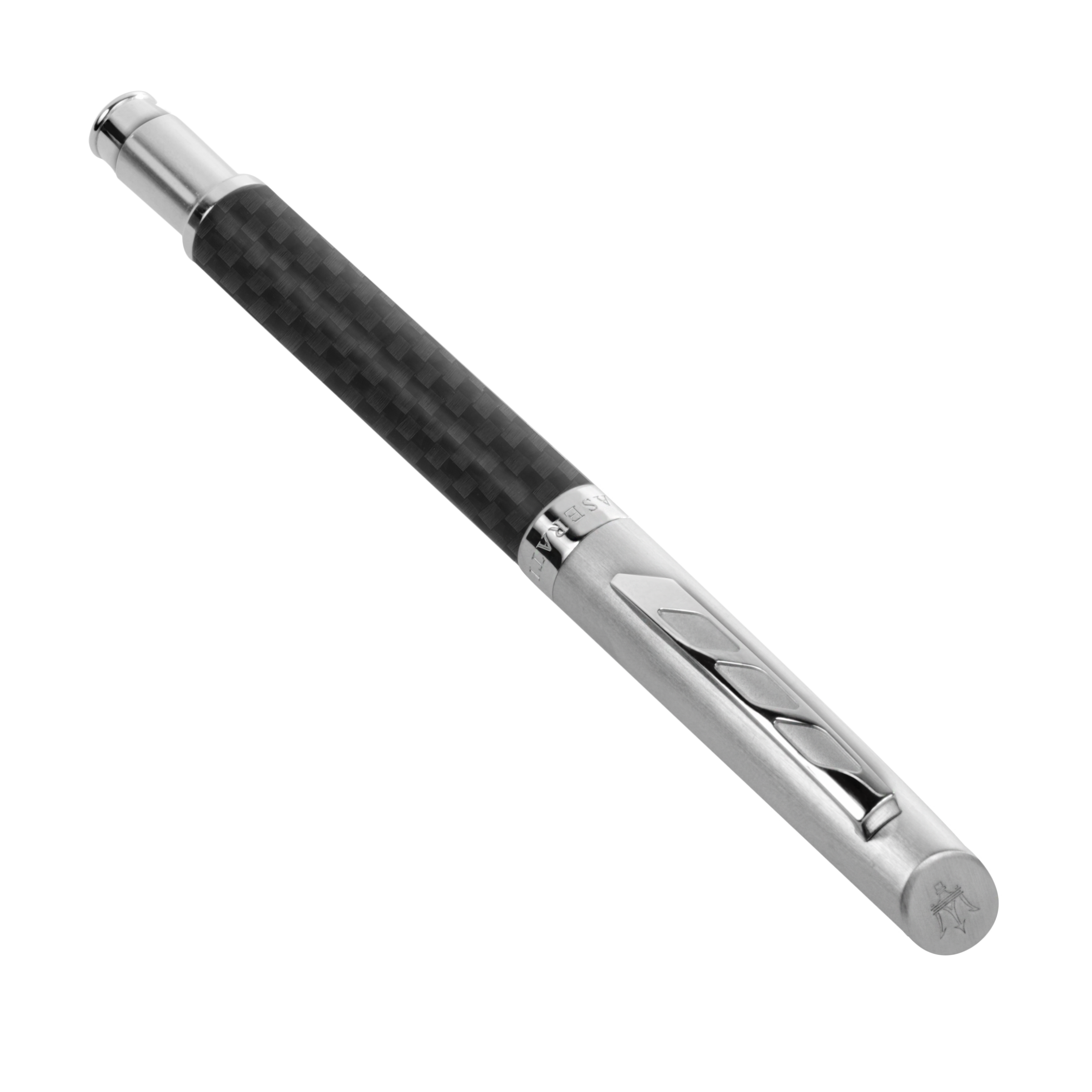 Maserati Jewels Sporty Stainless Steel Textured Ballpoint Pen-Ballpoint Pens-PEROZ Accessories