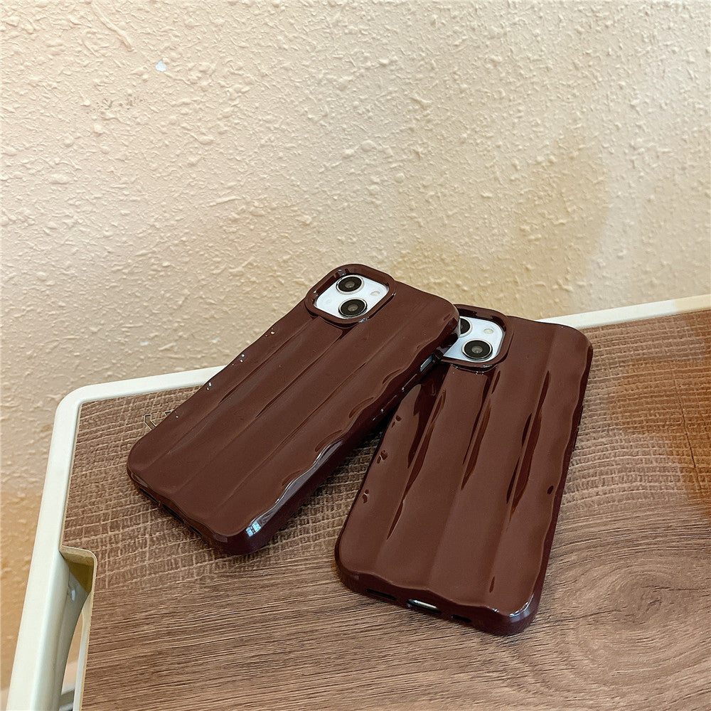 Anymob iPhone Case White Water Ripple Design Silicone Cover-Mobile Phone Cases-PEROZ Accessories