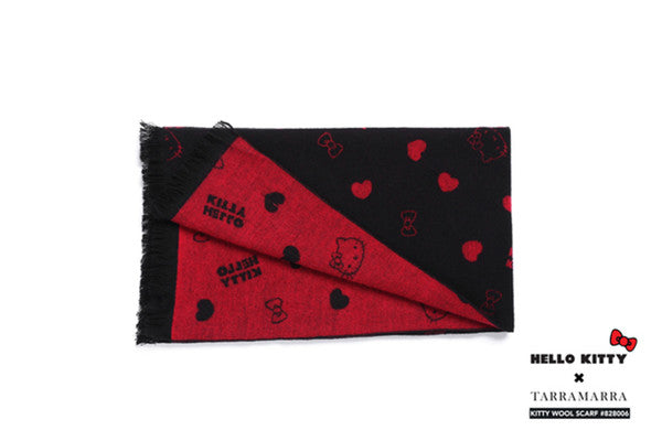 TARRAMARRA Hello Kitty Wool Scarf 828006-Scarves-PEROZ Accessories