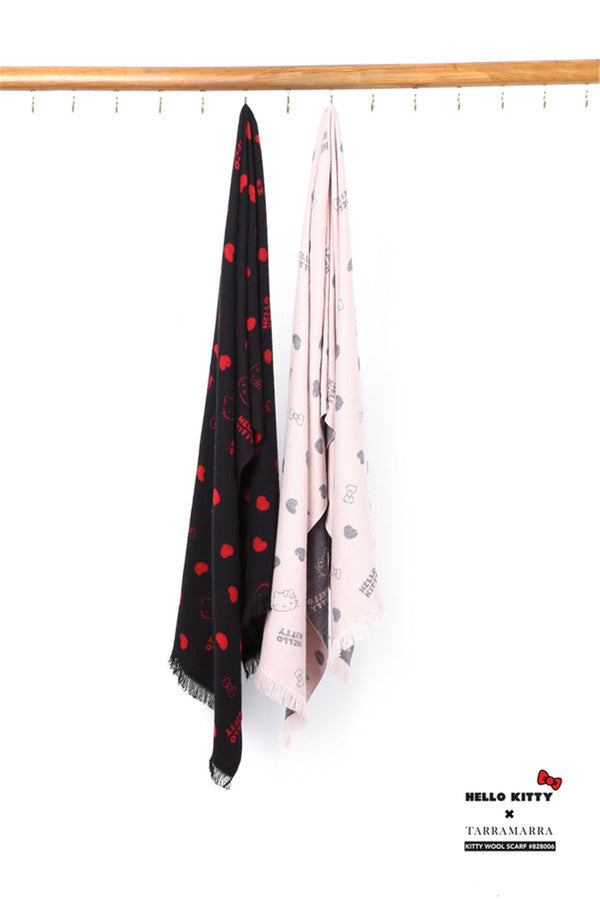 TARRAMARRA Hello Kitty Wool Scarf 828006-Scarves-PEROZ Accessories