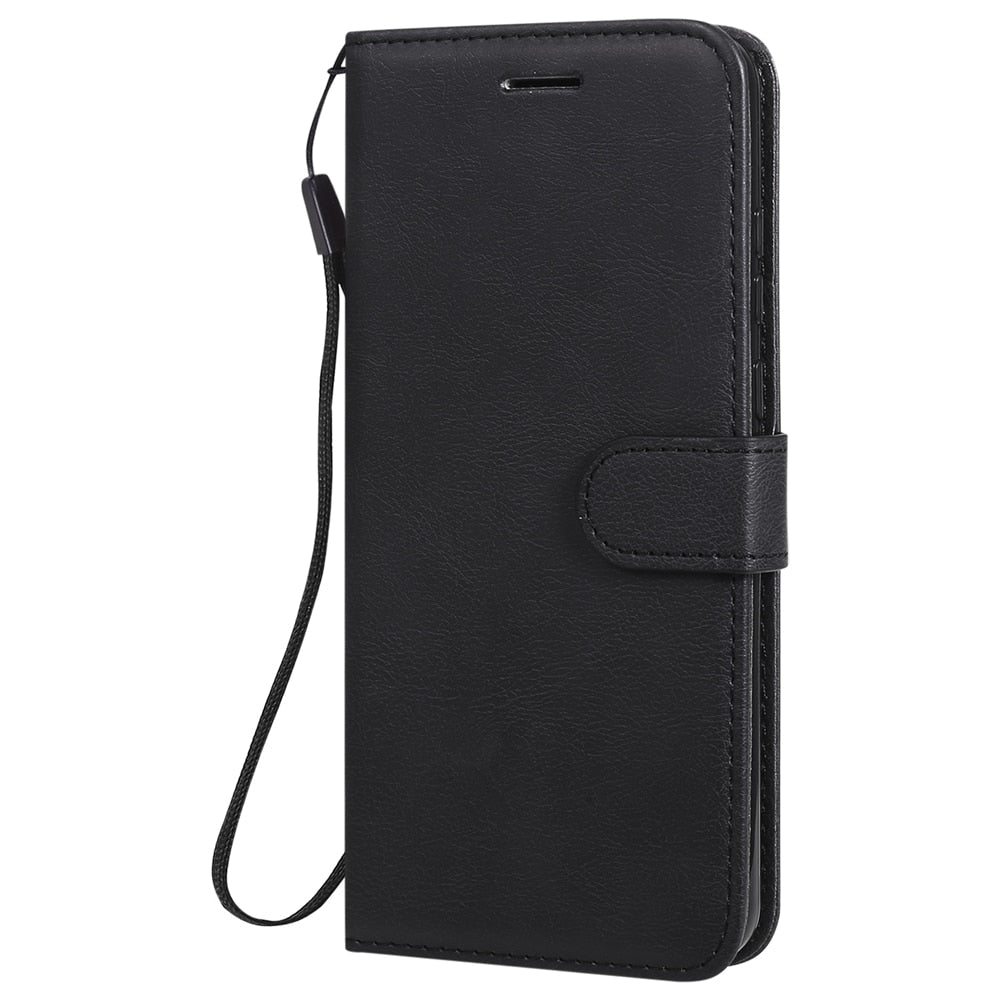 Anymob Huawei Phone Case Black Flip Leather Luxury Business Phone Cover-PEROZ Accessories
