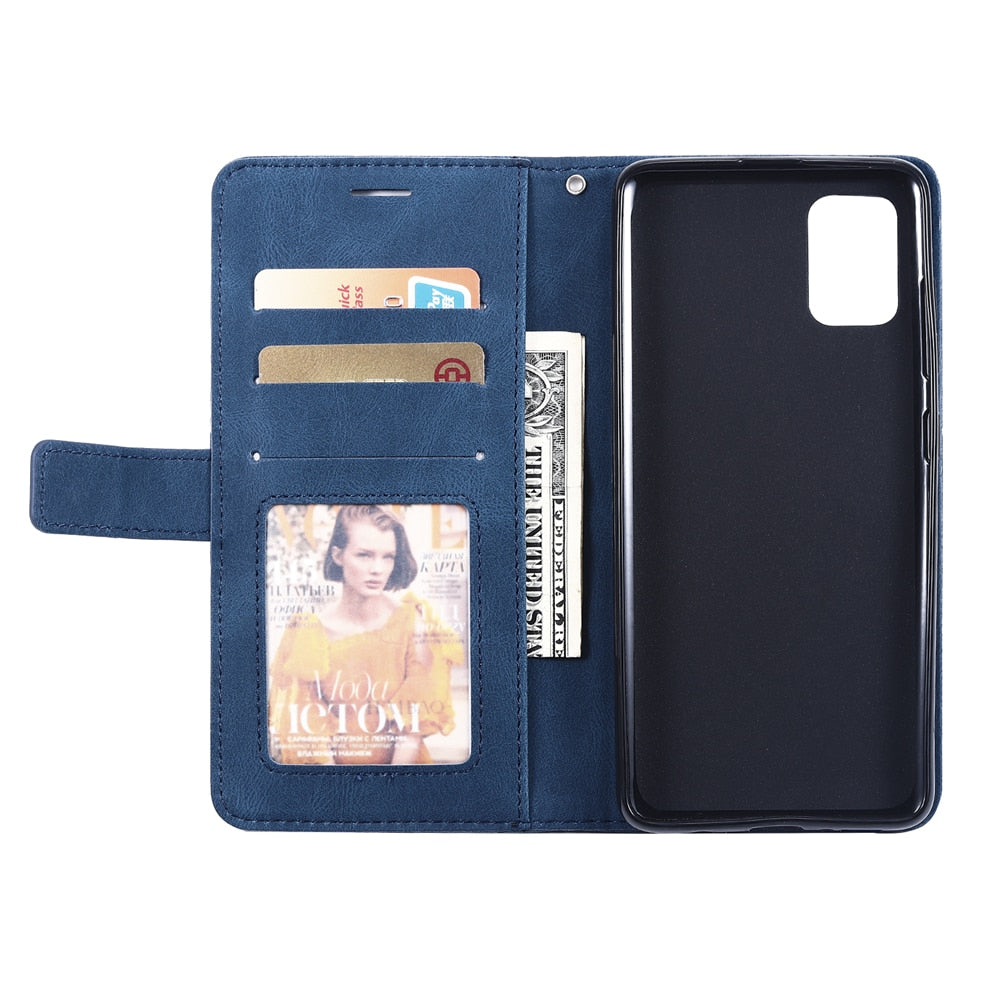 Anymob Samsung Red Luxury Leather Case Mobile Phone Cover Protection-PEROZ Accessories