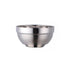 Anygleam Silver 5Pcs Small Stainless Steel Rice Bowl Single Anti-Scalding Layer Cooking Utensil-Kitchen & Dining-PEROZ Accessories