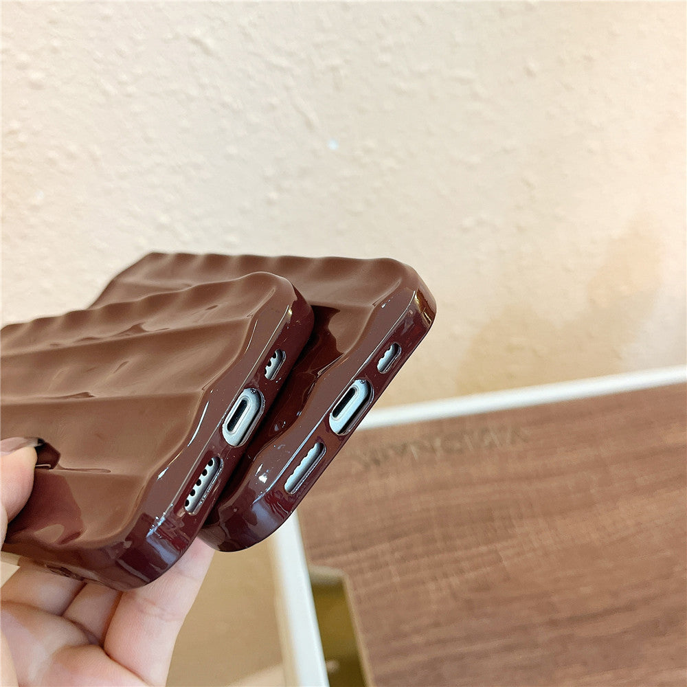 Anymob iPhone Case Sky Black Ripple Design Silicone Cover-Mobile Phone Cases-PEROZ Accessories