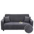 Anyhouz 4 Seater Sofa Cover Plain Gray Style and Protection For Living Room Sofa Chair Elastic Stretchable Slipcover-Slipcovers-PEROZ Accessories