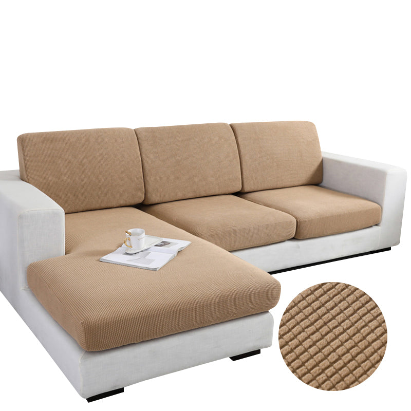 Anyhouz Sofa Cover Camel Polyester Thick Stretchable Cushion For Living Room 1Pc Enlarge Size 130-160cm-Slipcovers-PEROZ Accessories