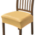 Anyhouz Chair Cover Yellow PU Leather Seat Slipcover Chair Cover for Kitchen Hotel Banquet Dining Living Room-Chair Cover-PEROZ Accessories