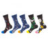 Anysox 5 Pairs One Size 5-11 Mixed Color Set Christmas Socks Swan Cotton Fashion Woman Skateboard Oil Paitiing-Socks-PEROZ Accessories