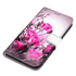 Anymob Samsung Case Pink Roses Painted Magnetic Flip Leather Card slot Wallet Book Style Cover-Mobile Phone Cases-PEROZ Accessories