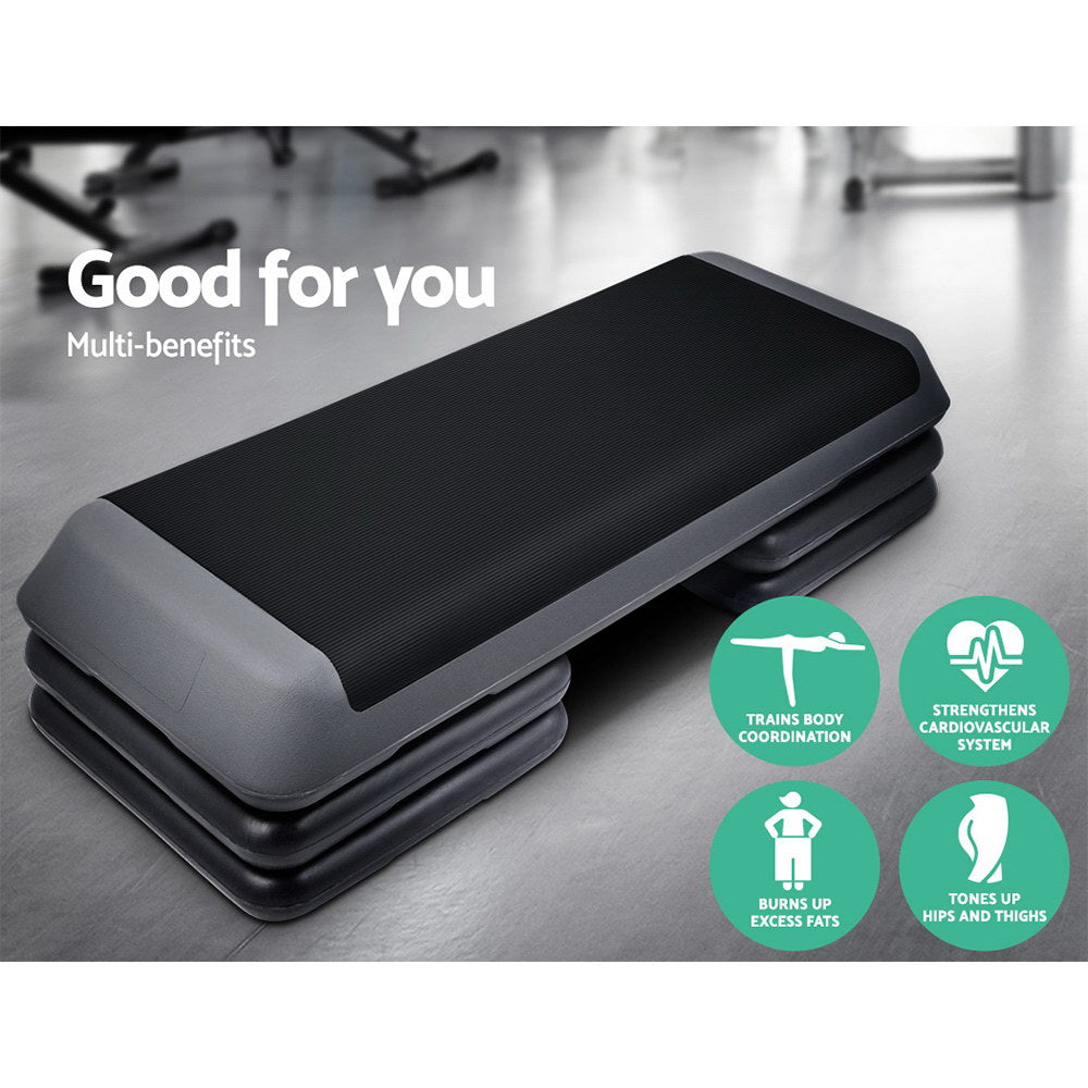 Everfit 3 Block Level Aerobic Step Bench-Sports & Fitness > Fitness Accessories-PEROZ Accessories