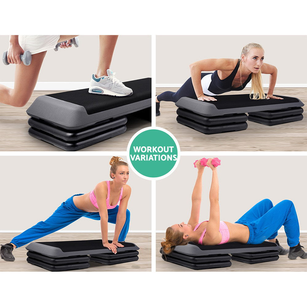 Everfit 3 Block Level Aerobic Step Bench-Sports & Fitness > Fitness Accessories-PEROZ Accessories