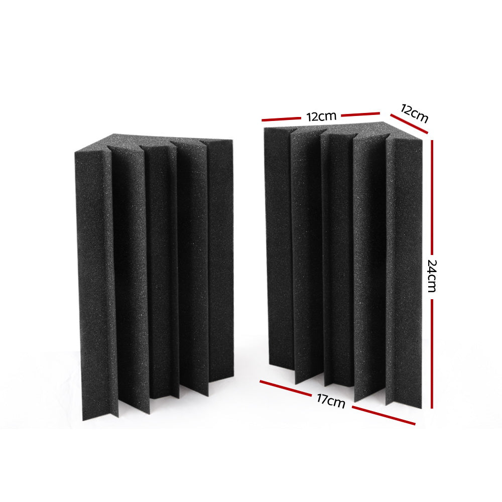 Alpha 20pcs Studio Acoustic Foam Corner Bass Trap Sound Absorption Treatment-Audio & Video > Acoustic Foam-PEROZ Accessories