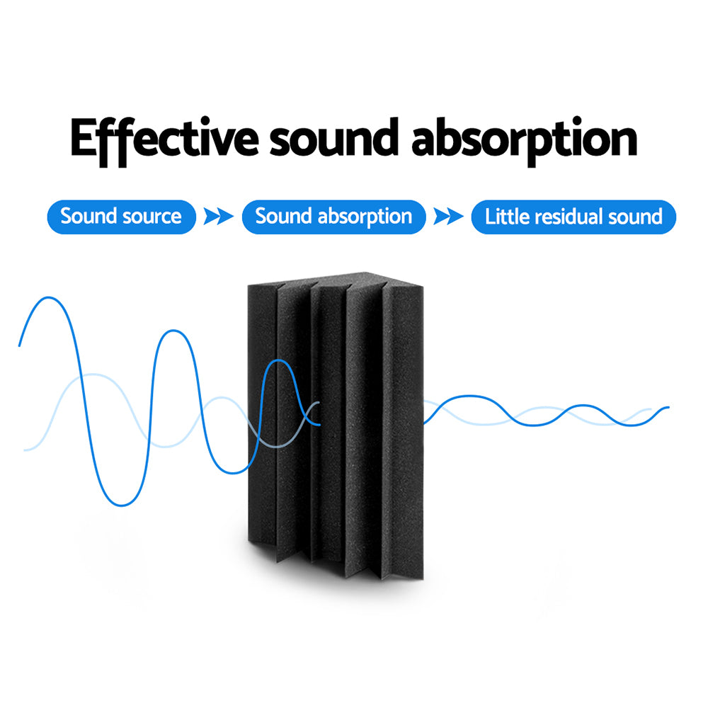 Alpha 20pcs Studio Acoustic Foam Corner Bass Trap Sound Absorption Treatment-Audio & Video > Acoustic Foam-PEROZ Accessories