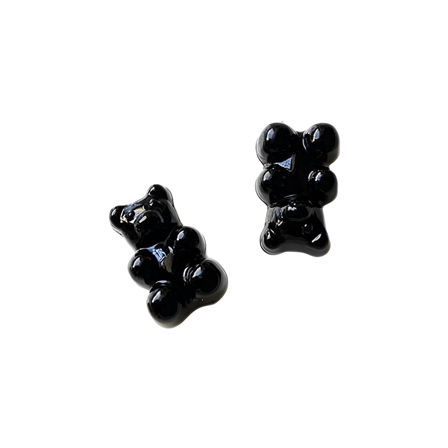 Anykidz 10pcs Black Bear Shoe Charm Accessories Jeans Clogs Pendants Designer Ornament Jibbitz for Crocs-Shoe Charms-PEROZ Accessories