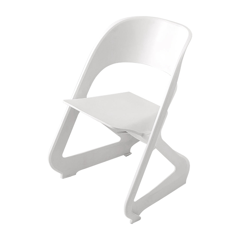 ArtissIn Set of 4 Dining Chairs Office Cafe Lounge Seat Stackable Plastic Leisure Chairs White-Furniture > Bar Stools & Chairs - Peroz Australia - Image - 1