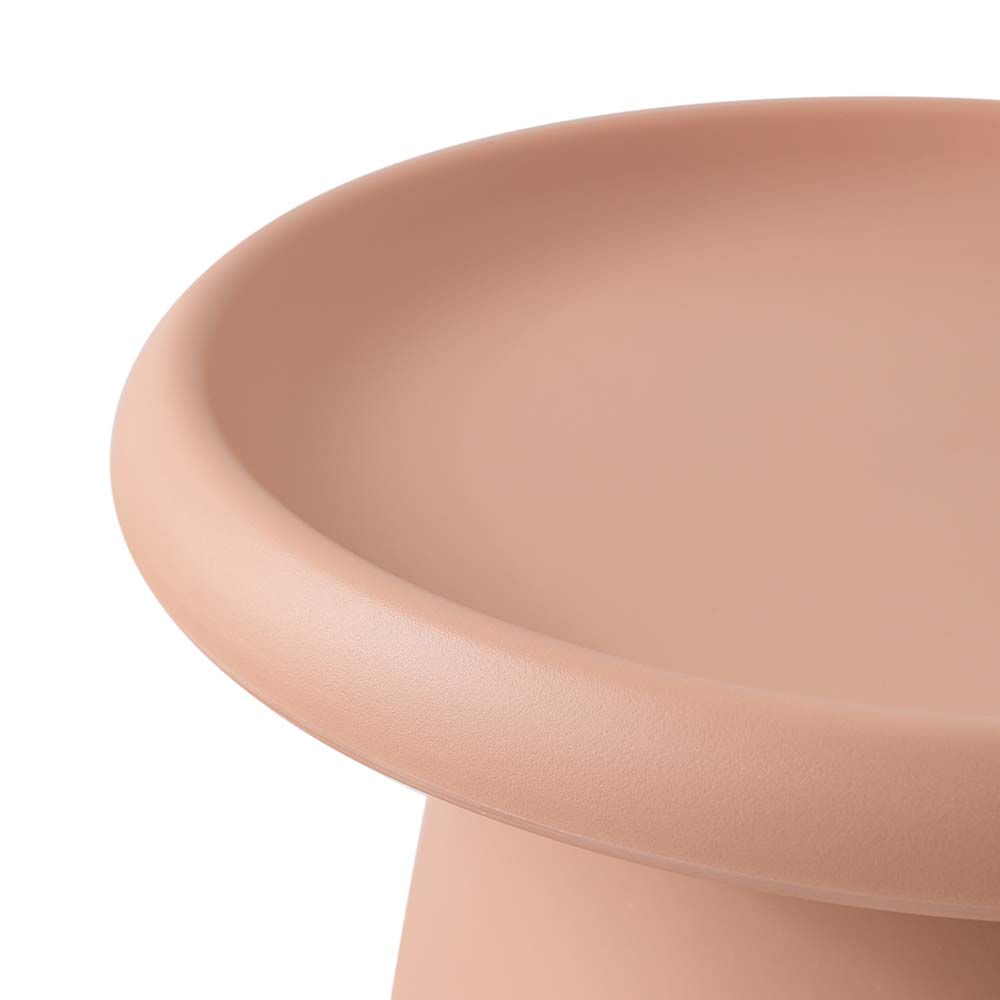 ArtissIn Coffee Table Mushroom Nordic Round Small Side Table 50CM Pink-Furniture > Living Room - Peroz Australia - Image - 3