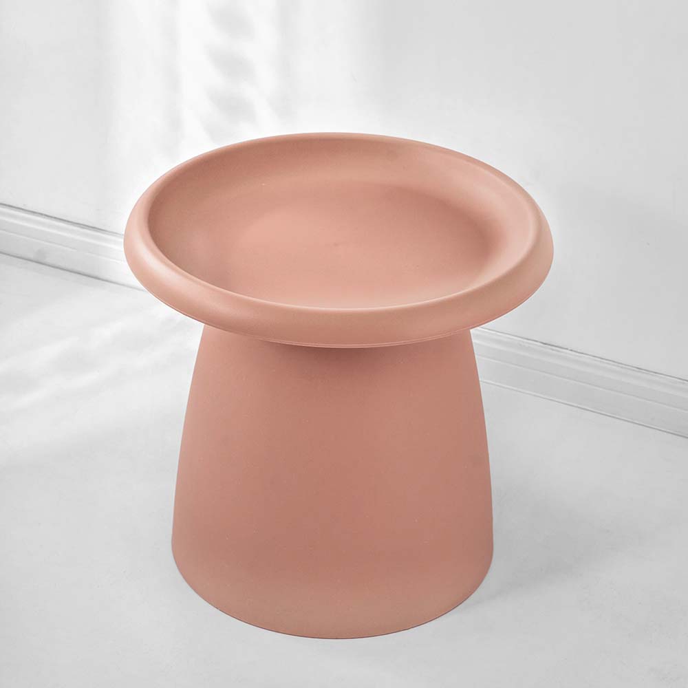 ArtissIn Coffee Table Mushroom Nordic Round Small Side Table 50CM Pink-Furniture > Living Room - Peroz Australia - Image - 7