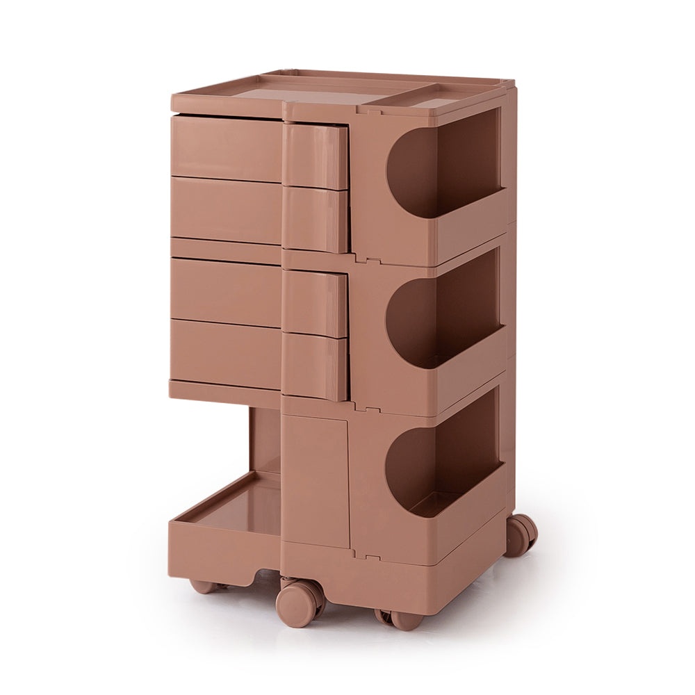 ArtissIn Bedside Table Side Tables Nightstand Organizer Replica Boby Trolley 5Tier Pink-Furniture > Living Room - Peroz Australia - Image - 2