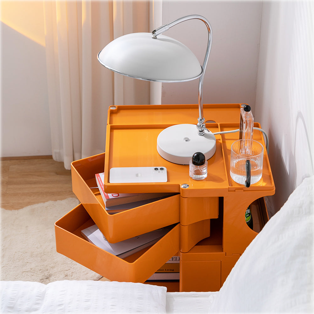 ArtissIn Bedside Table Side Tables Nightstand Organizer Replica Boby Trolley 3Tier Orange-Furniture > Living Room - Peroz Australia - Image - 6