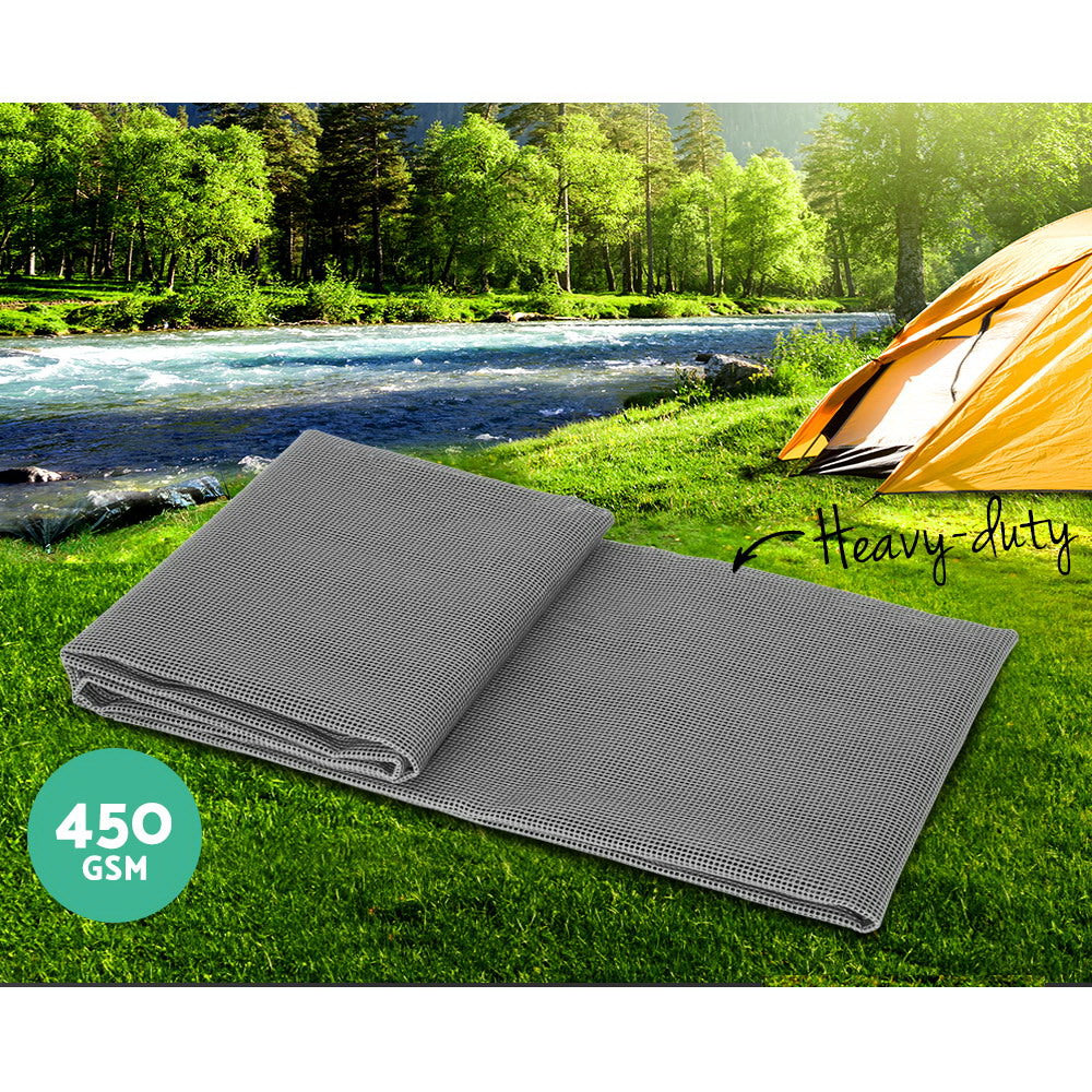 Weisshorn 7 X 2.5M Annex Floor Mat - Grey-Outdoor > Camping-PEROZ Accessories