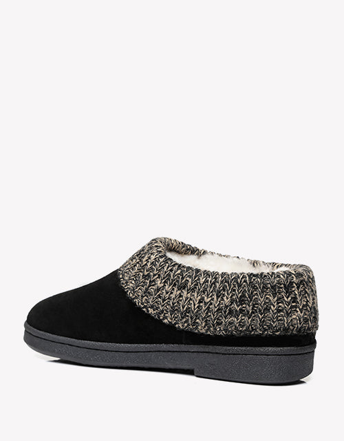 Australian Shepherd Women Knit Collar Ugg Ankle Slippers-Slippers-PEROZ Accessories