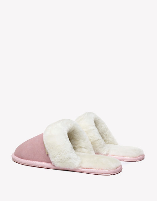 Australian Shepherd Cow Suede Upper Wool Lining UGG Slipper Lassie Water Resistant-Slippers-PEROZ Accessories