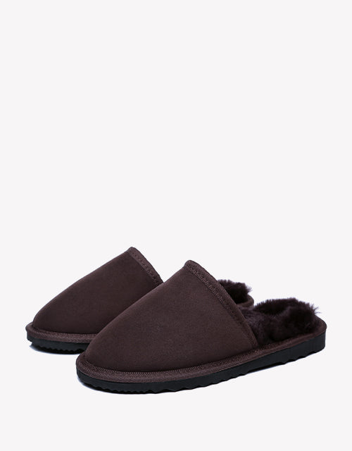 Australian Shepherd UGG Men Scuff Australian Made DoubleFace Sheepskin Water Resistant Slipper-Slippers-PEROZ Accessories