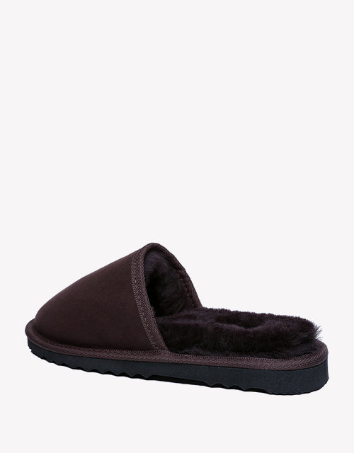 Australian Shepherd UGG Men Scuff Australian Made DoubleFace Sheepskin Water Resistant Slipper-Slippers-PEROZ Accessories