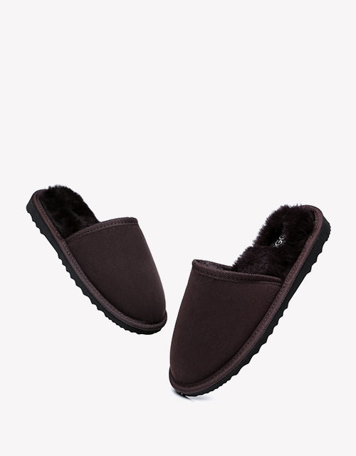 Australian Shepherd UGG Men Scuff Australian Made DoubleFace Sheepskin Water Resistant Slipper-Slippers-PEROZ Accessories