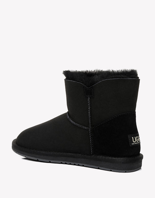 Australian Shepherd Mini UGG Boots Side Star Button Meteor-Boots-PEROZ Accessories