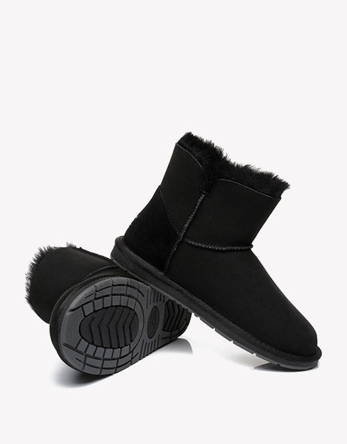 Australian Shepherd Mini UGG Boots Side Star Button Meteor-Boots-PEROZ Accessories