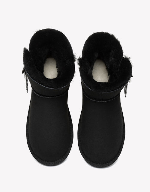 Australian Shepherd Mini UGG Boots Side Star Button Meteor-Boots-PEROZ Accessories