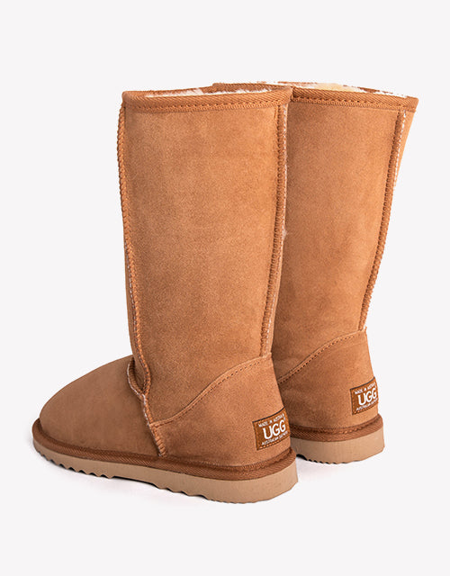 Australian Made Unisex Tall Classic Ugg Boots Australian Shepherd Water Resistant-Boots-PEROZ Accessories