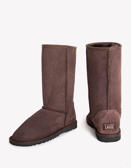 Australian Made Unisex Tall Classic Ugg Boots Australian Shepherd Water Resistant-Boots-PEROZ Accessories