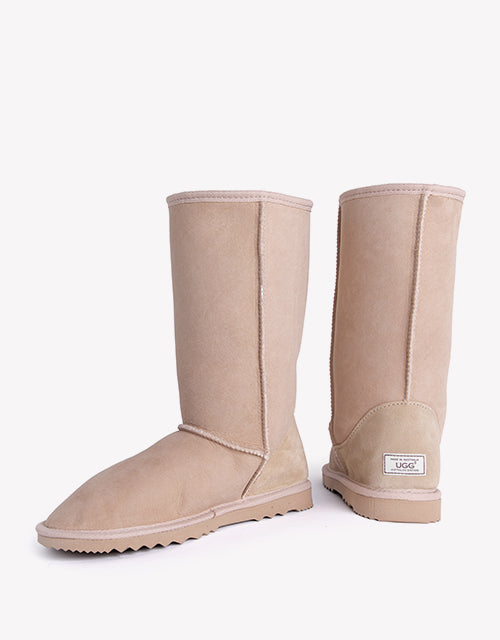 Australian Made Unisex Tall Classic Ugg Boots Australian Shepherd Water Resistant-Boots-PEROZ Accessories