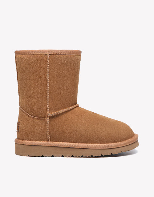 Australian Shepherd UGG Sheepskin Kids Short Classic Boots-Kid Boots-PEROZ Accessories