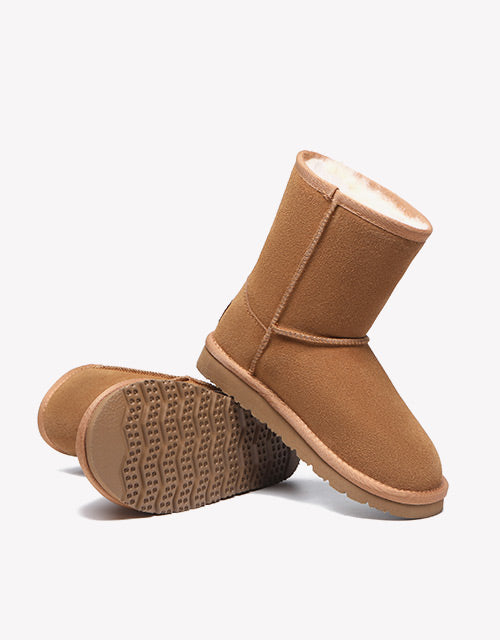 Australian Shepherd UGG Sheepskin Kids Short Classic Boots-Kid Boots-PEROZ Accessories