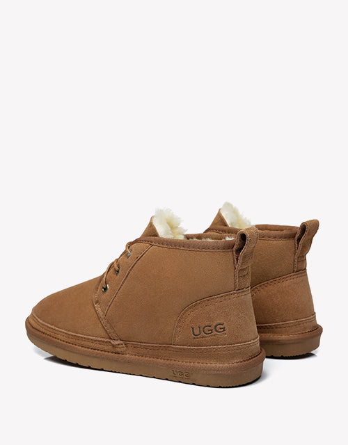 Australian ShepherdUGG Double-Faced Casual Ankle Sheepskin Cow Suede BOOTS Kelvin-Boots-PEROZ Accessories
