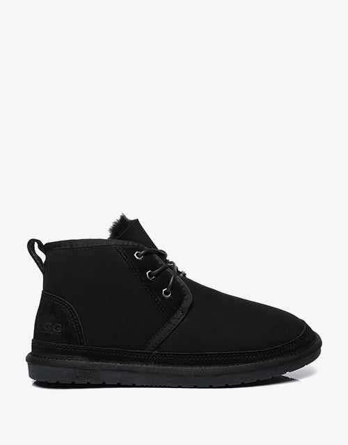 Australian ShepherdUGG Double-Faced Casual Ankle Sheepskin Cow Suede BOOTS Kelvin-Boots-PEROZ Accessories