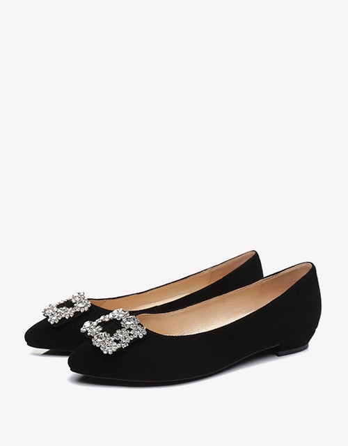 Australian Shepherd AS UGG Women Leather Ballet Flats Isabella-Boots-PEROZ Accessories