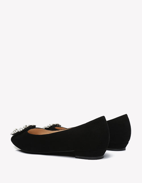 Australian Shepherd AS UGG Women Leather Ballet Flats Isabella-Boots-PEROZ Accessories