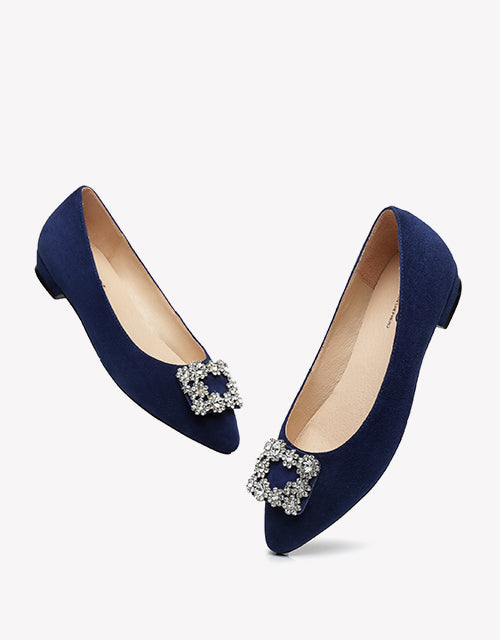 Australian Shepherd AS UGG Women Leather Ballet Flats Isabella-Boots-PEROZ Accessories