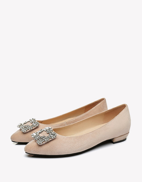 Australian Shepherd AS UGG Women Leather Ballet Flats Isabella-Boots-PEROZ Accessories